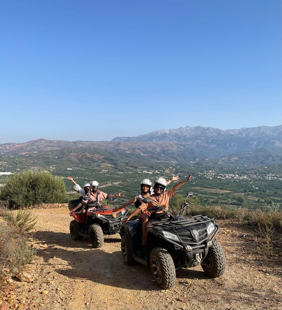 From Platanias: Quad safari with Hotel transfer - The ATV and safety setup: test ride first, speed later