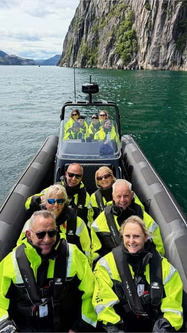 From Stavanger: Lysefjorden & Pulpit Rock Safari by RIB - A 2-hour RIB safari that focuses on the fjord, not the waiting