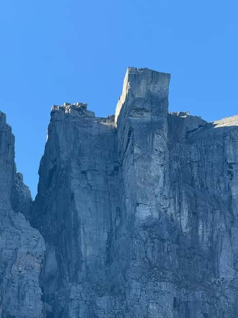 From Stavanger: Lysefjorden & Pulpit Rock Safari by RIB - Preikestolen from the sea: that iconic rock, but with a new angle