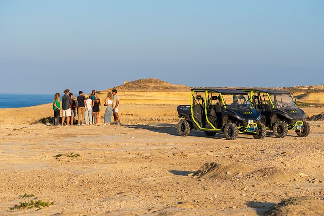 GOZO & Blue Lagoon Jeep Sunset Safari (Comino cave tour) - Qbajjar Bay and Marsalforn: swim time plus real local beach energy
