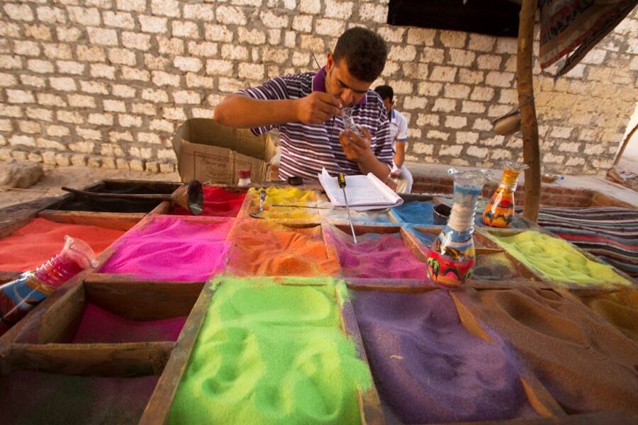 Hurghada: 6-Hour Jeep Desert Safari, Dinner, and Show - Bedouin village stop and camel ride: cultural pause plus a short sand stroll