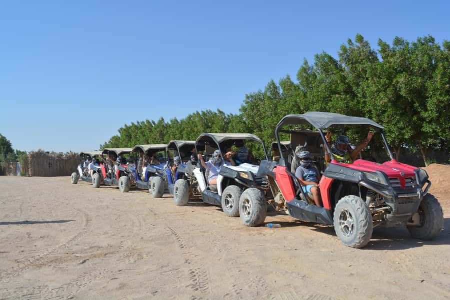 Hurghada: Quad Bike, Buggy, Jeep Safari, Camel Ride & Dinner - Jeep off-roading to the Bedouin village: the 25 km grind