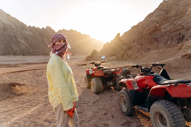 Hurghada: Quad, Jeep, Camel and Buggy Safari with BBQ Dinner - Bedouin Village Visit and Camel Ride: Cultural Flavor With a Quick Ride