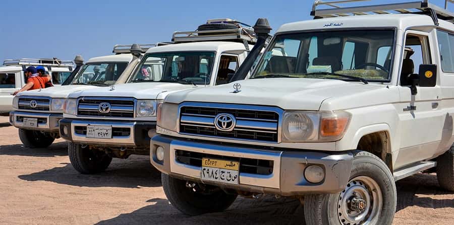 Hurghada: Safari Jeep, Buggy, Camel, Quad, Bedouin Dinner - The Riding Sequence: Jeep, Buggy, Quad, and Camel