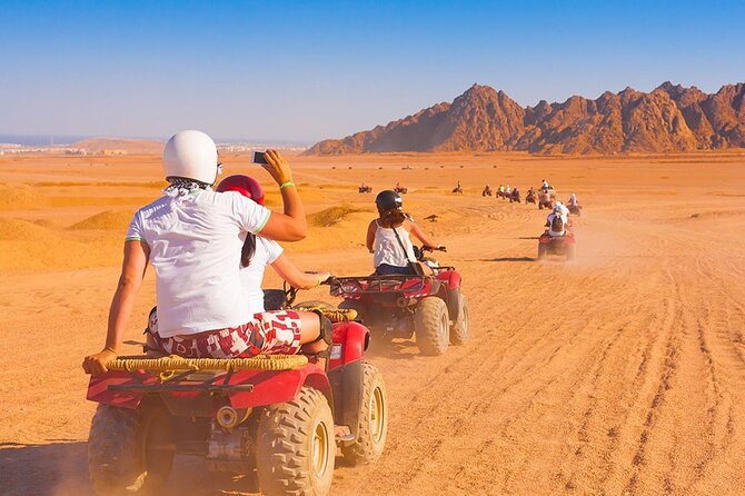 Hurghada Safari Trip Quad, Buggy, Jeep, Camel, Dinner, and Show - Group size, guides, and language: what 20 people changes