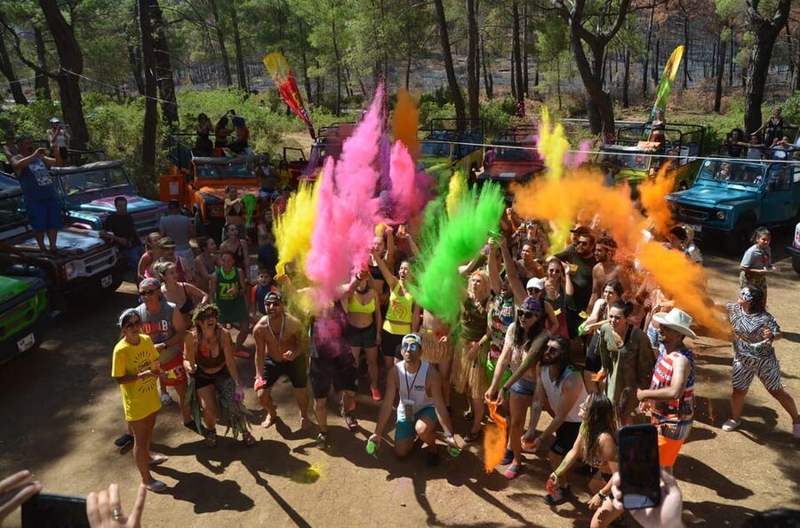 Icmeler Jeep Safari, Lunch, Water Fight, Colour & Foam Party - Village Lunch: Where the Day Turns Real and Relaxed