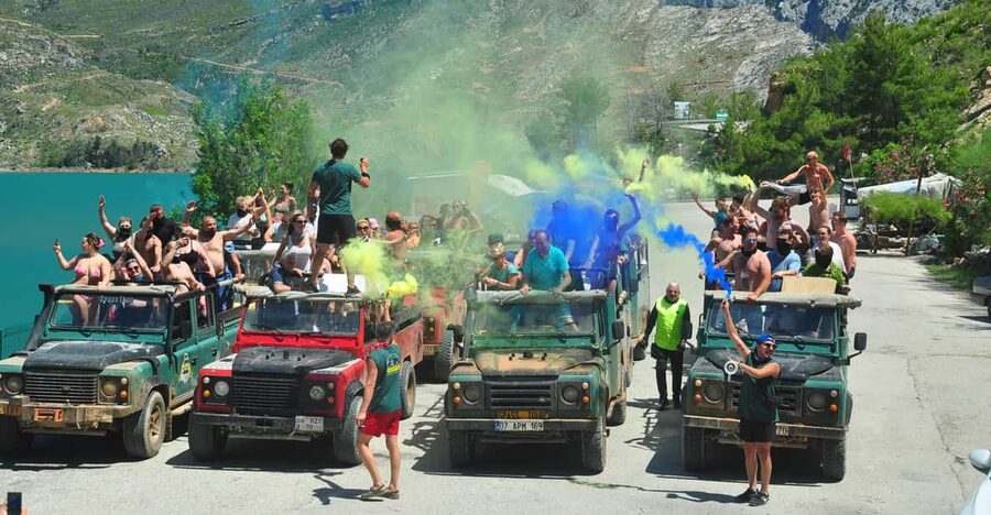 Jeep Safari-Lunch-Boat-Canyon-Waterfall-Foam,Water Party - Green Canyon: scenic drive, off-road thrills, and why it works