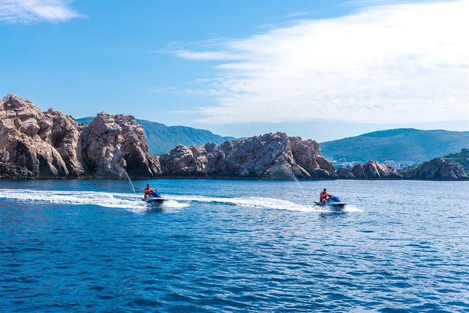 Jet Ski Safari Tour 2h - Stop 1: Koločep Island and the Blue Cave swim moment