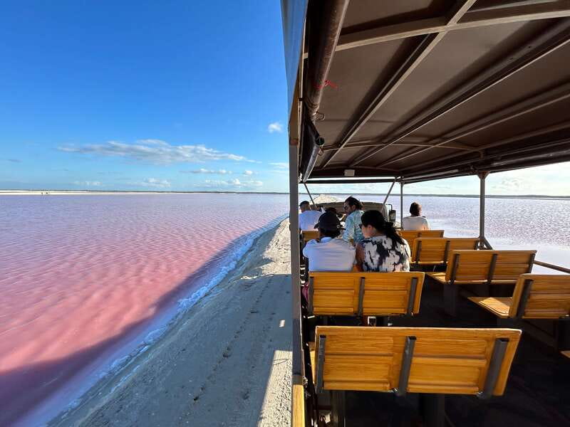 Las Coloradas: Pink Lakes Safari Tour - The first ride: getting into the lagoon system by off-road vehicle
