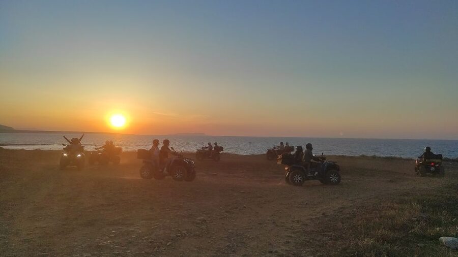 Malia: Off-Road Quad Safari Evening Tour / optional transfer - Riding Toward Sissi: Narrow Streets, Seaside Views, and a Real Break