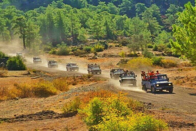 Marmaris Jeep Safari Tour With Waterfall and Water Fights - Turgut Şelalesi waterfall: swimming is optional, slipping isn’t
