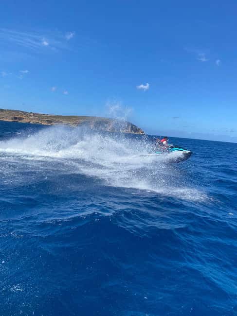 Mellieha: Comino & Blue Lagoon Jet Ski Safari Tour - Crystal Lagoon: the calmer water moment that resets your brain