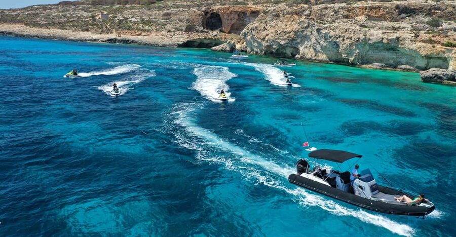 Mellieha: Comino & Blue Lagoon Jet Ski Safari Tour - Lovers Cave and the “how did they get through there?” factor