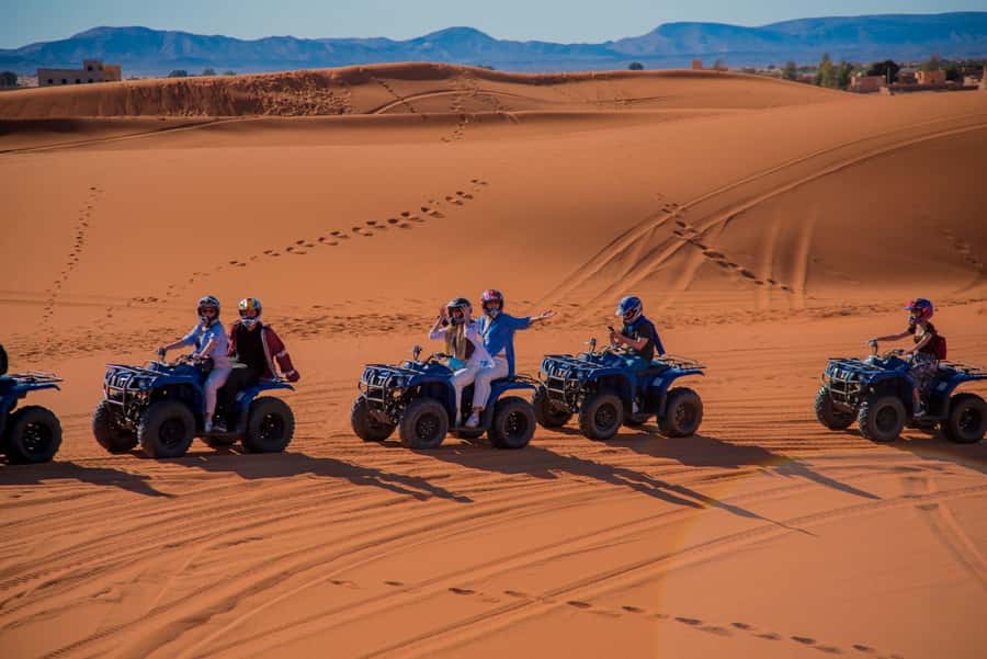 Merzouga : Adventure Quad Bike Safari, & Sandboarding - Meeting Point and Getting to the Dunes at the Camel Park