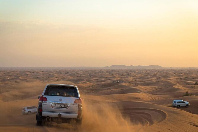 Morning Desert Safari Dubai:Red Dunes Desert,Camel Ride,Sand Boarding (Private) - Dune bashing in a 4x4: fast, controlled, and professionally run