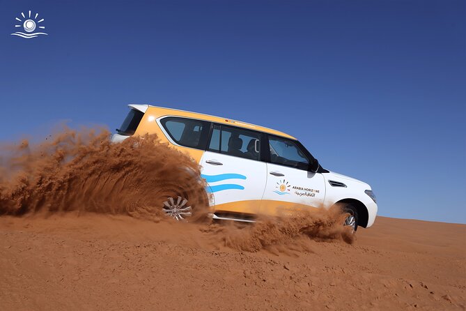 Morning Desert Safari in Dubai with Camel Ride - Sandboarding: fun, but set your expectations right