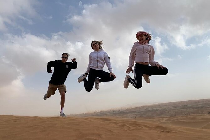 Morning Desert Safari, Quad Bike, Sandboard and Camel Ride - Sandboarding in Lahbab Red Sand: Short Session, Fun Skills