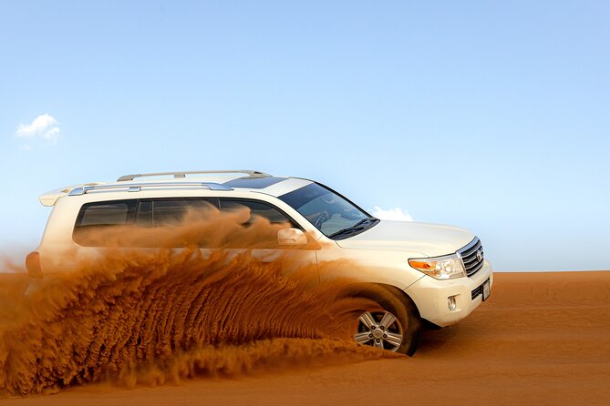 Morning Desert Safari, Quad Bike, Sandboard and Camel Ride - Camel Farm Interaction: Feeding, Short Ride, Refreshments