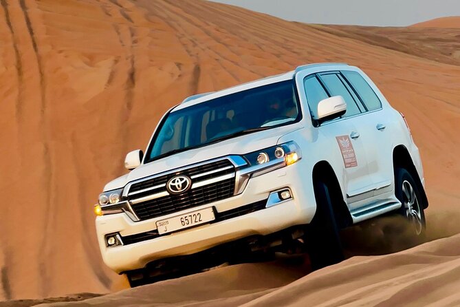 Morning Desert Safari with Dune Bashing & Camel Ride - Private dune bashing: the adrenaline part, done with safety in mind