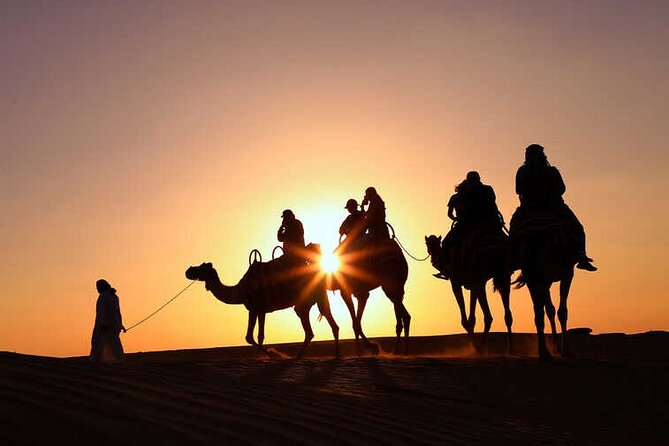 Morning Desert Safari with Quad Bike, Camel Ride & Sandboarding - Lahbab desert ramp-up: quad biking and camel ride timing