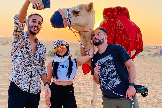 Morning Red Dune Safari with Sandboarding and Camel Ride - Pickup, AC transport, and staying sane in a max-30 group