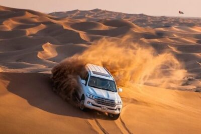 Morning Red Dunes Safari: Camel Ride & Sandboarding Adventure - Lahbab Desert dune bashing: what that 40 minutes feels like
