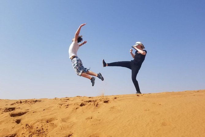 Morning Thrill: Exciting Desert Safari Adventure Camel Ride Dubai - Sandboarding Included: Sliding Down the Dunes Without Extra Planning