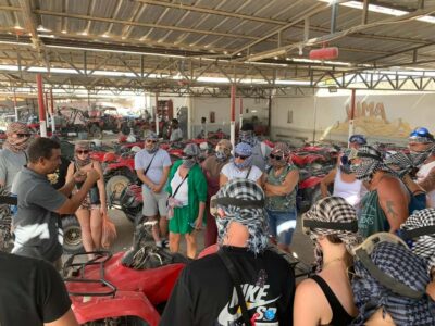 Morning Trip: Desert Safari Riding a Speed Quad Bike, Pickup - The briefing and the quads: what you’re really signing up for