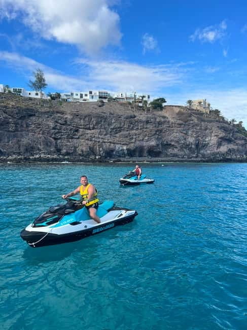 Morro Jable: Guided Jet Ski Safari (without license) - Price and value: $169 for up to 2 people, shared jet ski