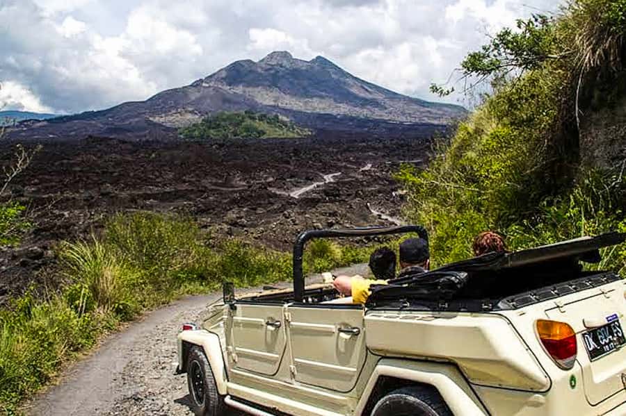 Mount Batur: Private Volkswagen Volcano Safari - Lava dune views, monkeys, and the old crater walk (without a summit hike)