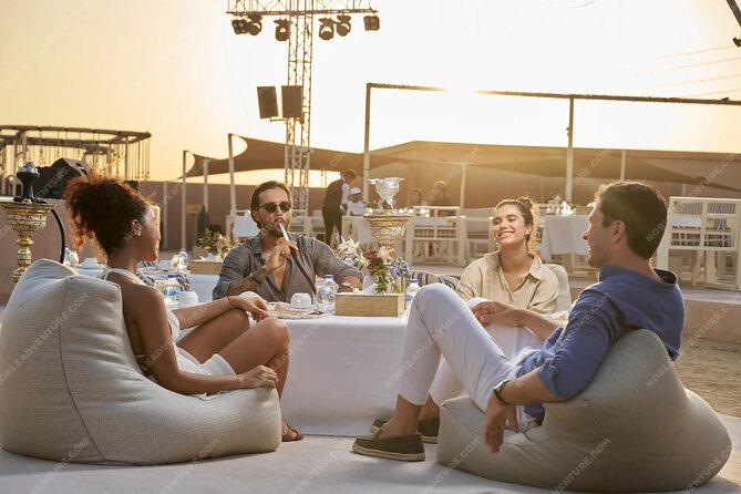 Noble Evening Desert Safari & Dinner Private Car Up to 6 Guests - Lahbab red dunes: sandboarding, optional quad rides, and the first thrill