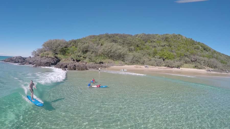 Noosa: Epic Learn to Surf Safari 4x4 - Double Island Point - Gear and included comfort: wetsuits, boards, and what that means for first-timers