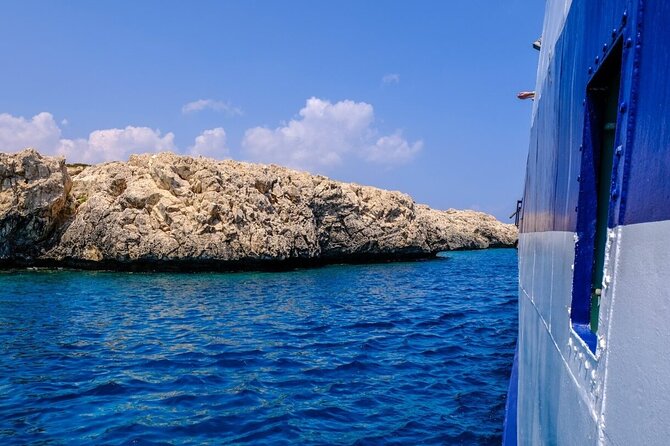 Odyssey Boat Safari from Larnaca - Cape Greco, Love Bridge, and Pirate Caves: the photo-and-swim combo