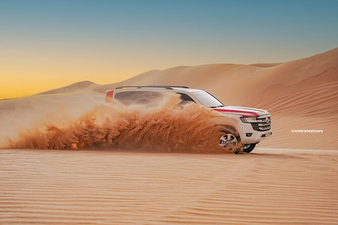 Overnight Desert Safari with BBQ Dinner & Breakfast Abu Dhabi - Dune Bashing in a 4x4 Land Cruiser: Thrill With an Experienced Driver