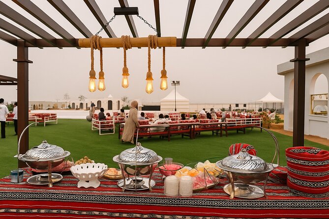 Premium Desert Safari Dubai with BBQ and ATV - Bedouin Camp Evening: BBQ, Henna, Costume Photos, and Shisha