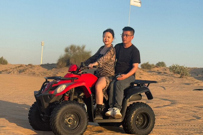 Premium Desert Safari Dubai with BBQ and ATV - Belly Dance, Tanoura, and a Live Fire Show Under the Stars