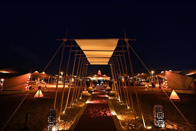 Premium Private Desert Safari with Camel Ride & Live BBQ Dinner - Getting picked up in an air-conditioned off-road vehicle