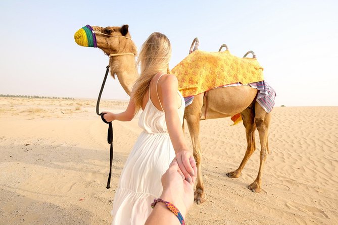 Private 4Hours Red Dunes Safari Camel Ride ,Falcon & Dune Thrills - 40 minutes of dune bashing: the adrenaline you actually come for