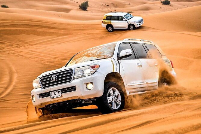 Private Desert Safari Dubai Tour With Dune Bashing and BBQ Dinner - Gahwa, Dates, and Live Shows as Dusk Falls