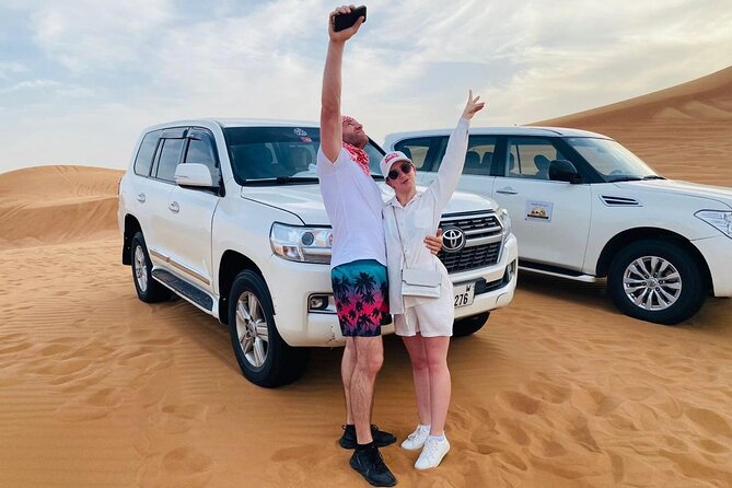 Private Desert Safari Dubai Tour With Dune Bashing and BBQ Dinner - Tire Deflation and Dune Bashing in the Lehbab Desert