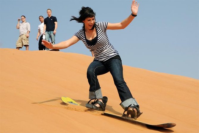 Private Desert Safari Red Dunes with BBQ,Camel Ride,Sand Boarding,Live Shows - Private Land Cruiser dune bashing: fun, fast, and bumpy