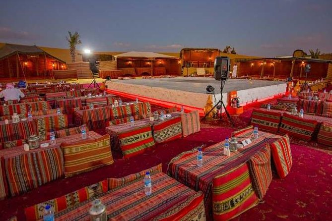 Private Desert Safari Red Dunes with BBQ,Camel Ride,Sand Boarding,Live Shows - BBQ dinner: Arabic comfort food with a desert setting