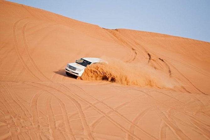 Private Morning Desert Safari: Camel Ride, Sandboarding Adventure - The photo stop on a high dune: when the desert actually looks huge