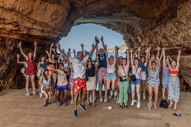 PRIVATE Safari Beach Tour Ibiza - Cala Comte: sea views plus a cave and a mojito-bar kind of discovery (about 1 hour)