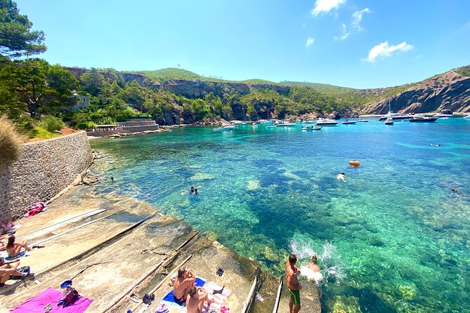 PRIVATE Safari Beach Tour Ibiza - Sa Caleta: the fisherman huts bay for swimming and snorkeling (about 30 minutes)