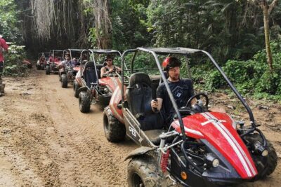 Roatan Eco Dune Buggy Sloths Safari Beach Adventure - The jungle buggy portion: expect mud, speed, and go-cart vibes