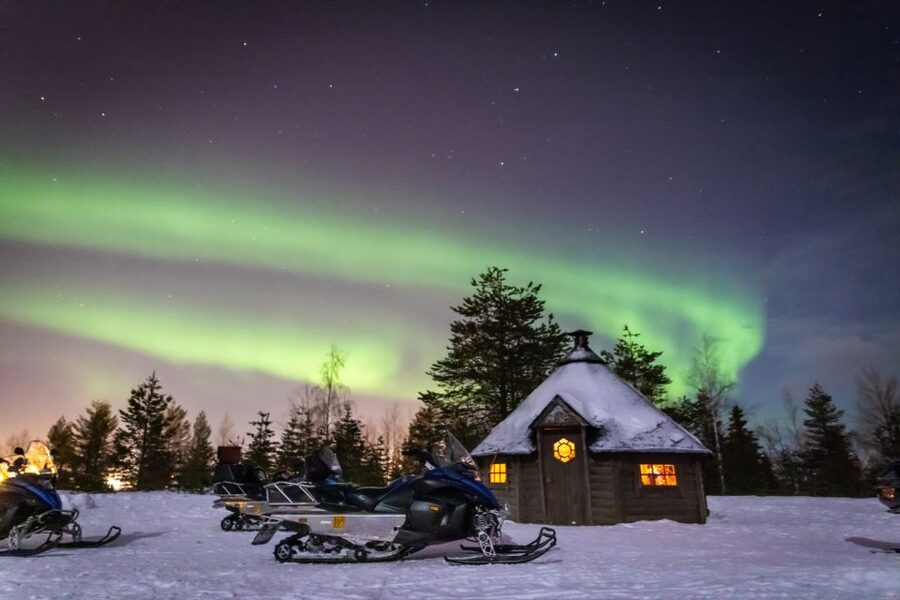 Rovaniemi: Aurora Borealis Snowmobile Safari with Campfire - The Aurora Search Route: Dark Skies, Frozen Lakes, and Night Forests