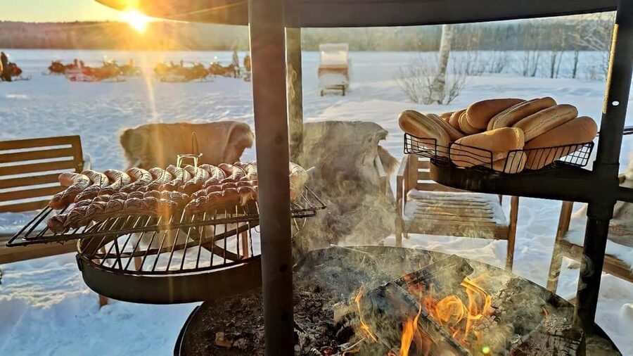 Rovaniemi: Guided Wilderness Snowmobile Safari & Barbeque - The frozen-lake safari: driving time, photo stops, and pacing