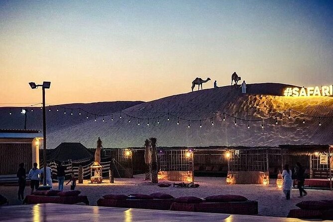 Safari Half-Day Adventure from Abu Dhabi - Desert camp time: camel ride, sand boarding, and learning belly dancing if you want