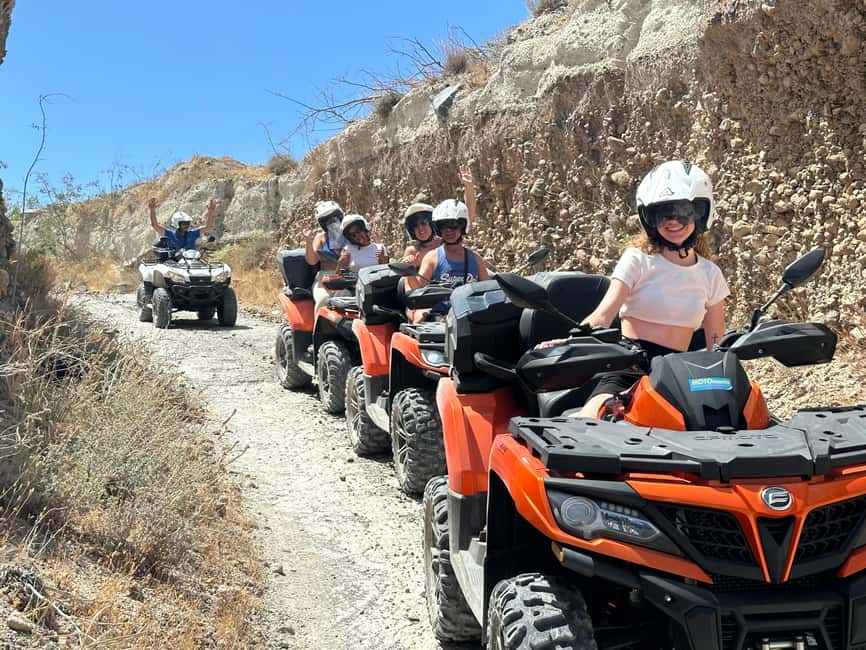 Santorini: ATV-Quad Off-Road Safari with Hidden Trails - The route from pickup to the first big ride on dirt roads